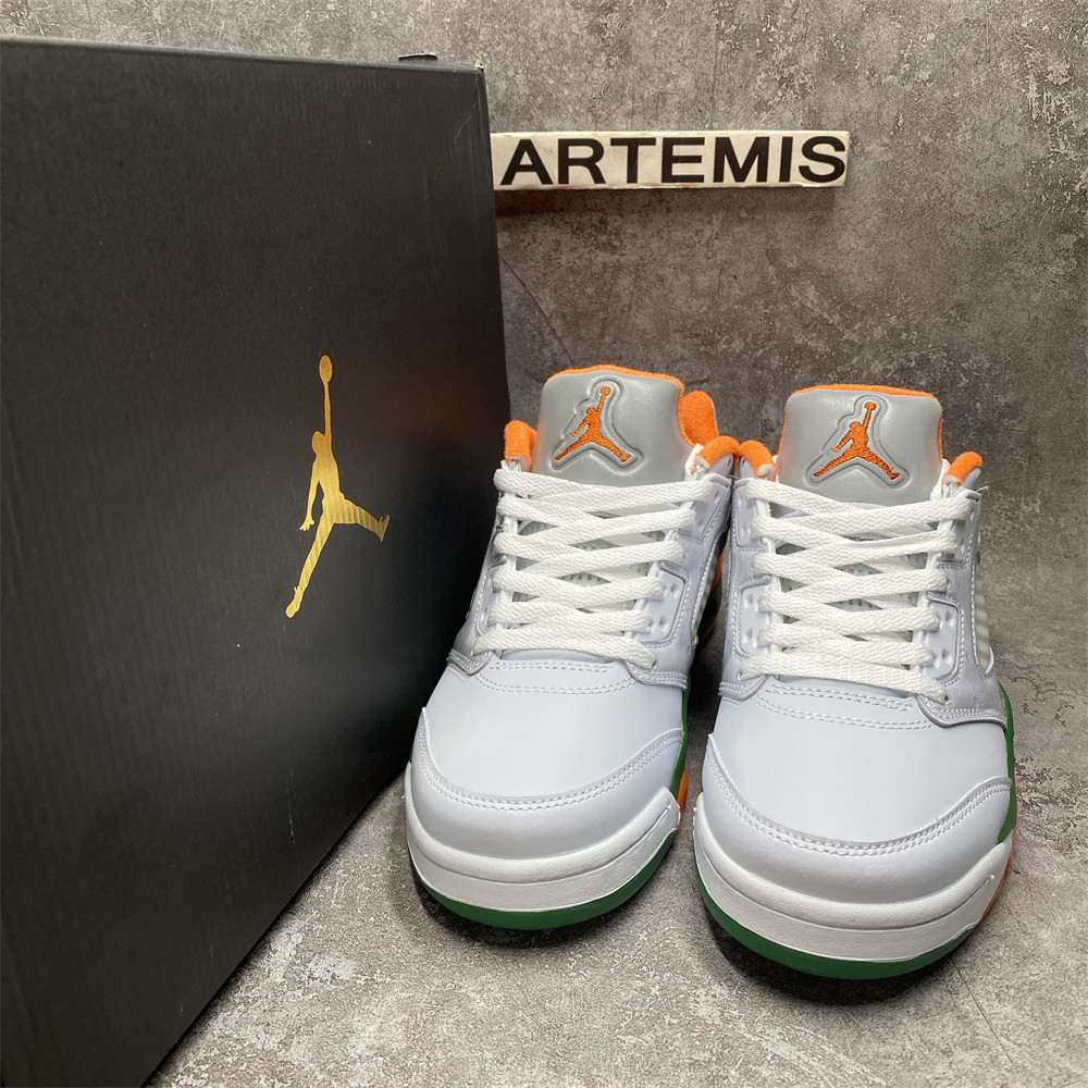 UA Jordan 5 Retro Low Miami Hurricanes