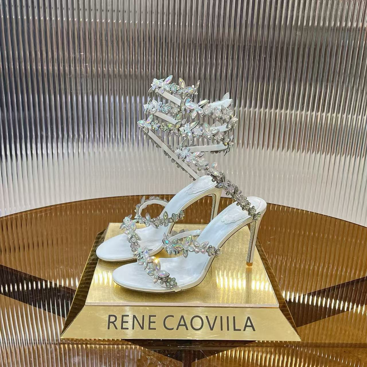 UA RENÉ CAOVILLA Cleo Pumps Sandals 95mm