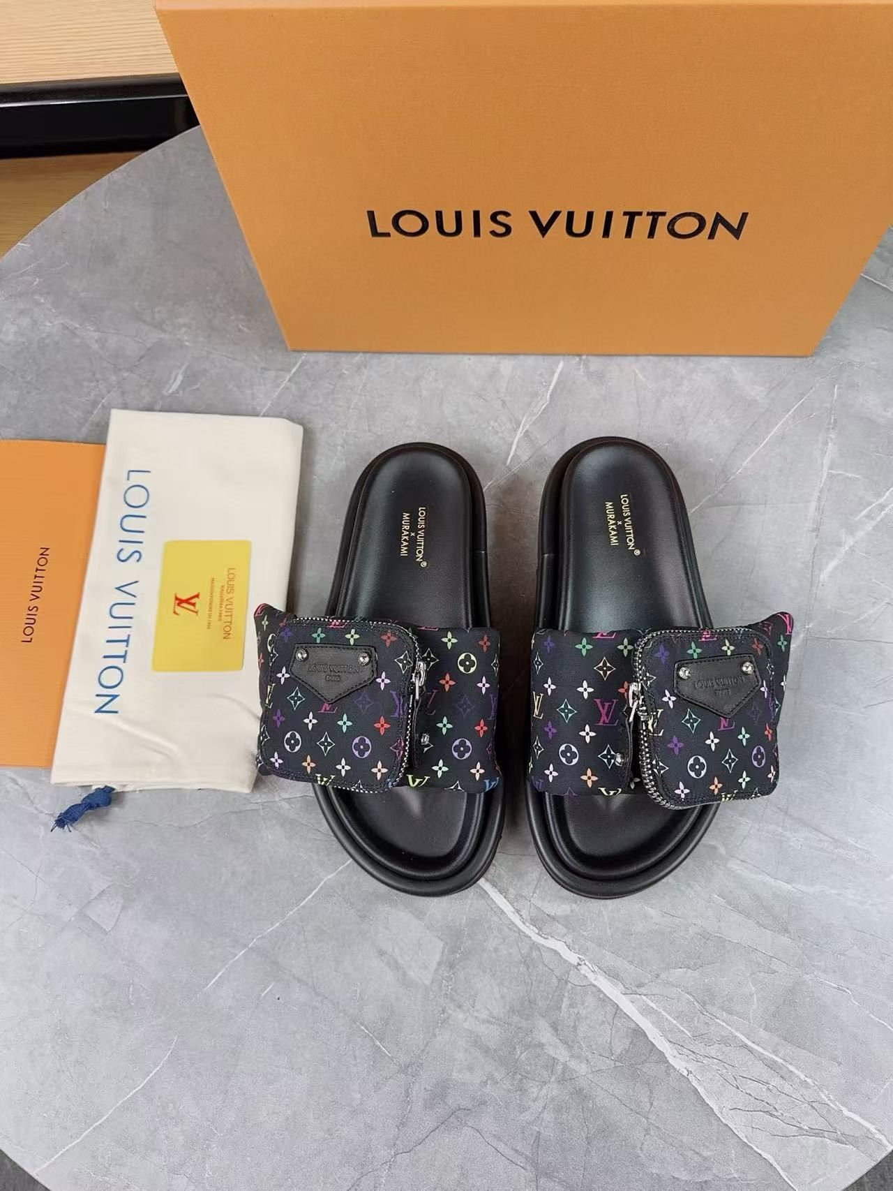 UA LV x TM Pool Pillow Flat Comfort Mule