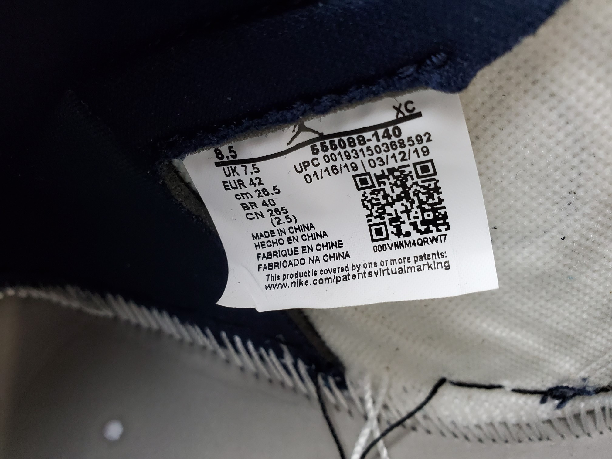 Air Jordan 1 Retro High "Obsidian Blue"