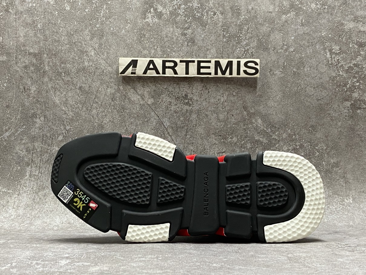 Balenciga Speed Clear Sole Black Red