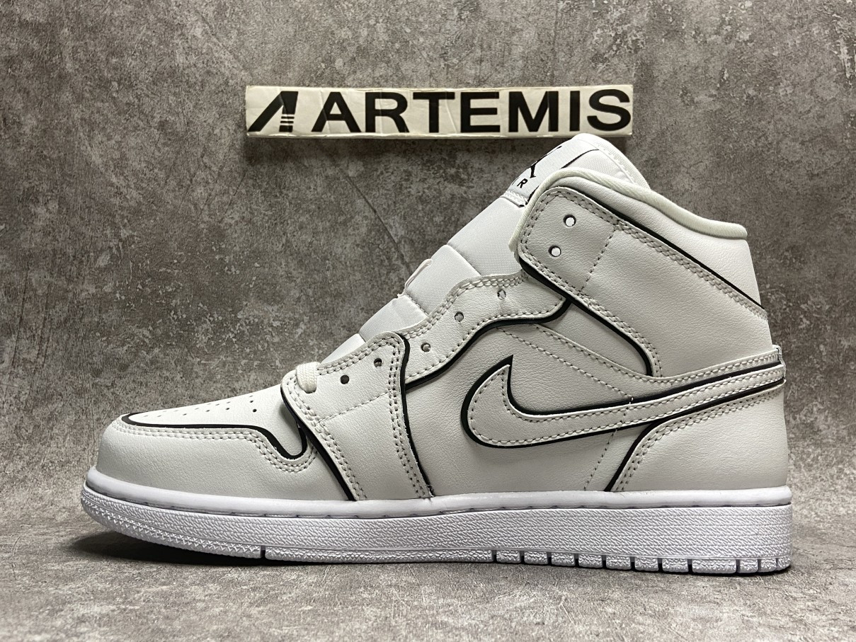 Air Jordan 1 Mid Iridescent Reflective White