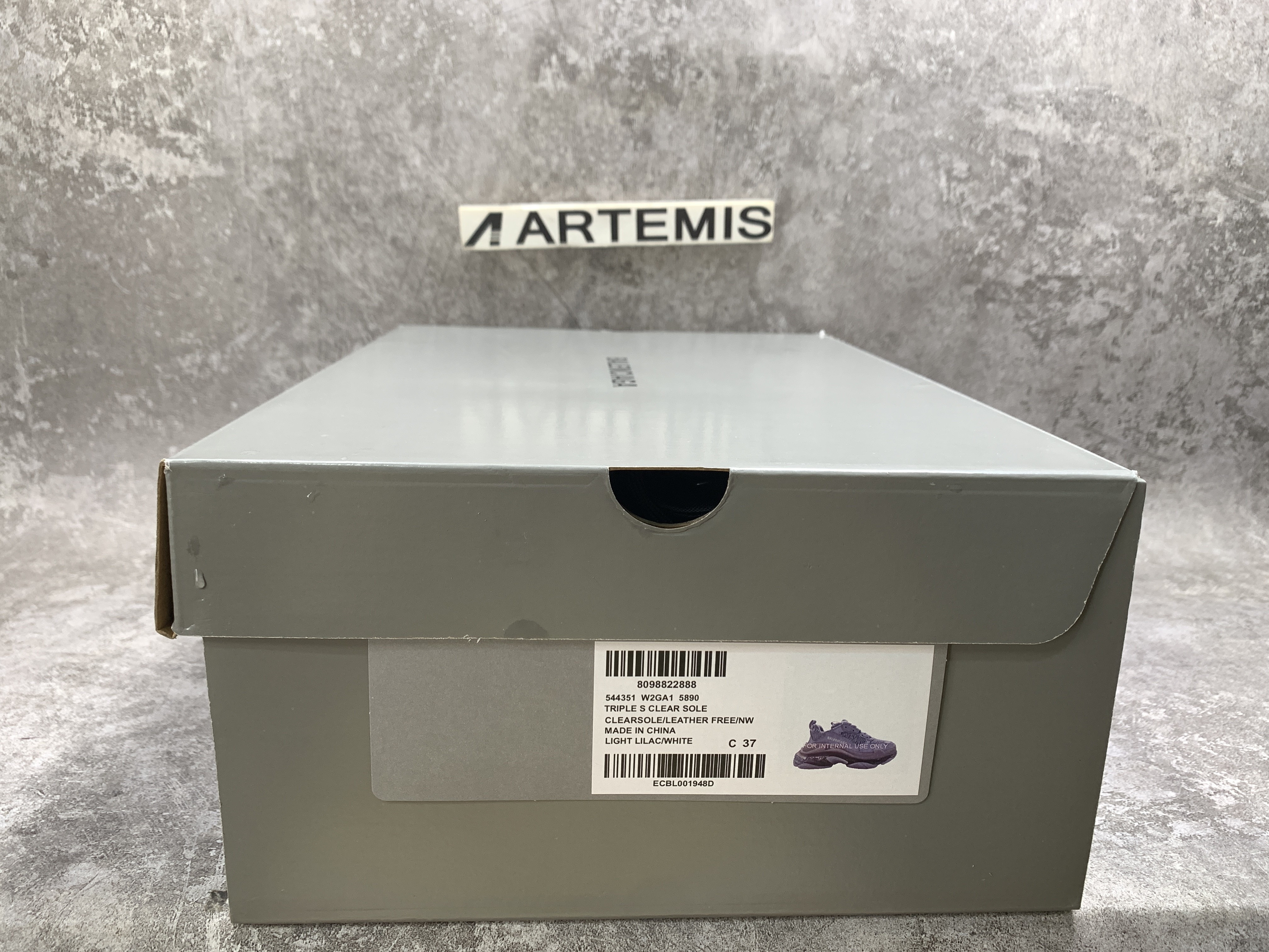 Balenciga Wmns Triple S Sneaker Clear Sole Light Lilac