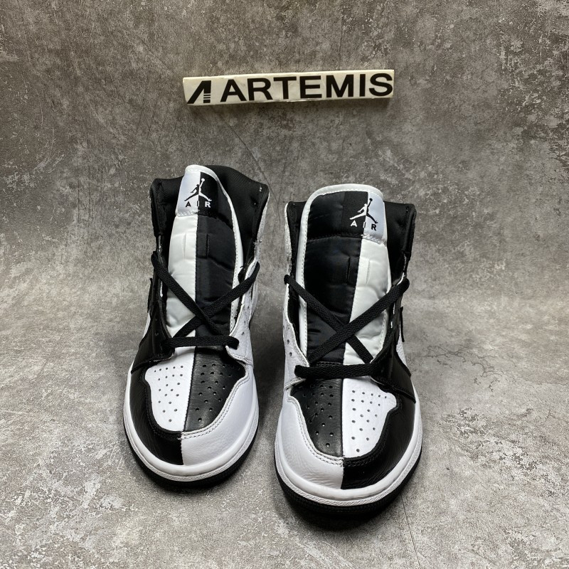 Air Jordan 1 Mid Spli Black White