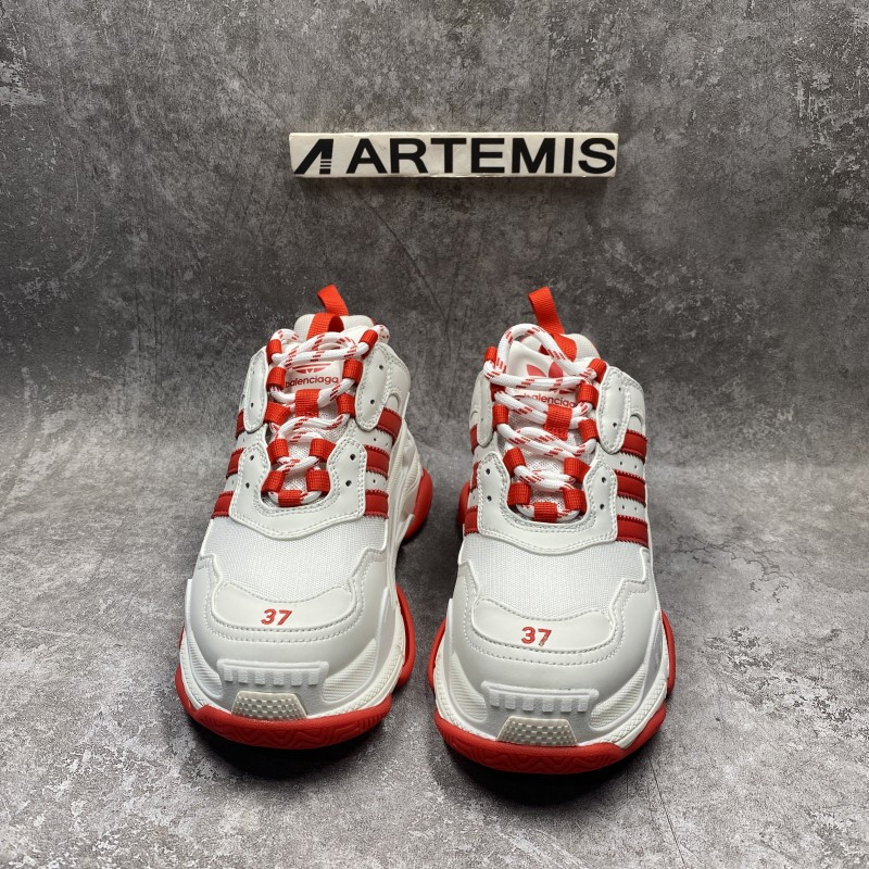 Balenciga x adida Triple S White Red