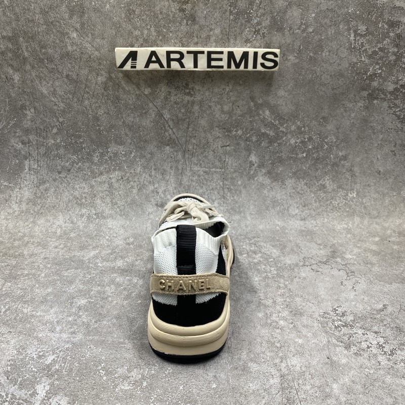 Channel Blended Fabrics Street Style Plain Sock Sneakers