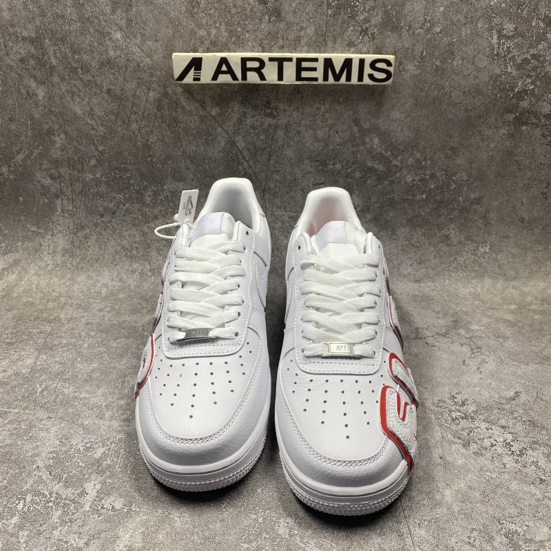 CPFM X Nike Air Force 1 By You White Red