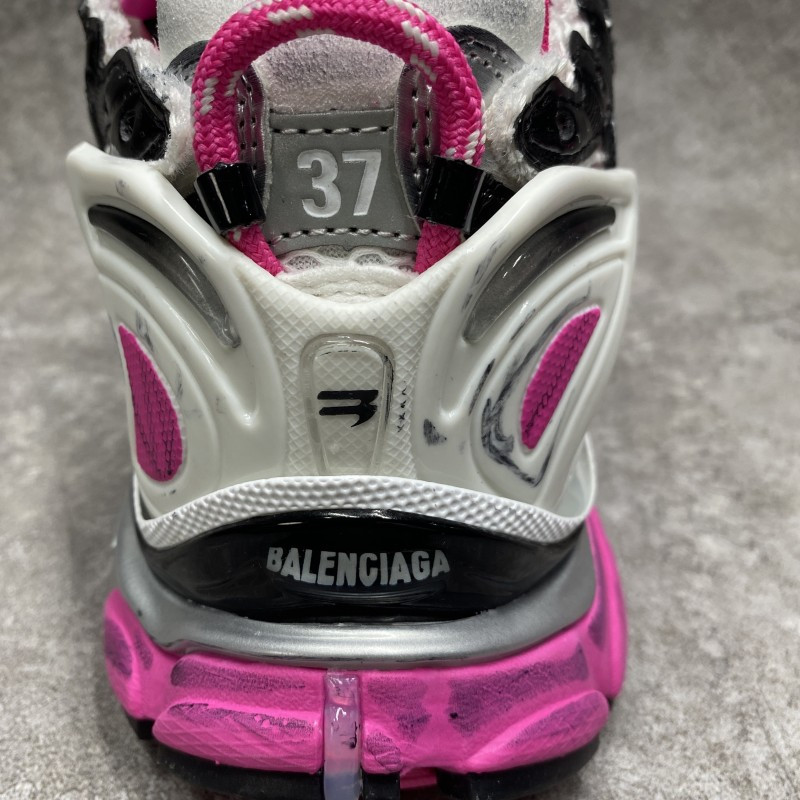 Balenciga Runner Sneakers In Silver