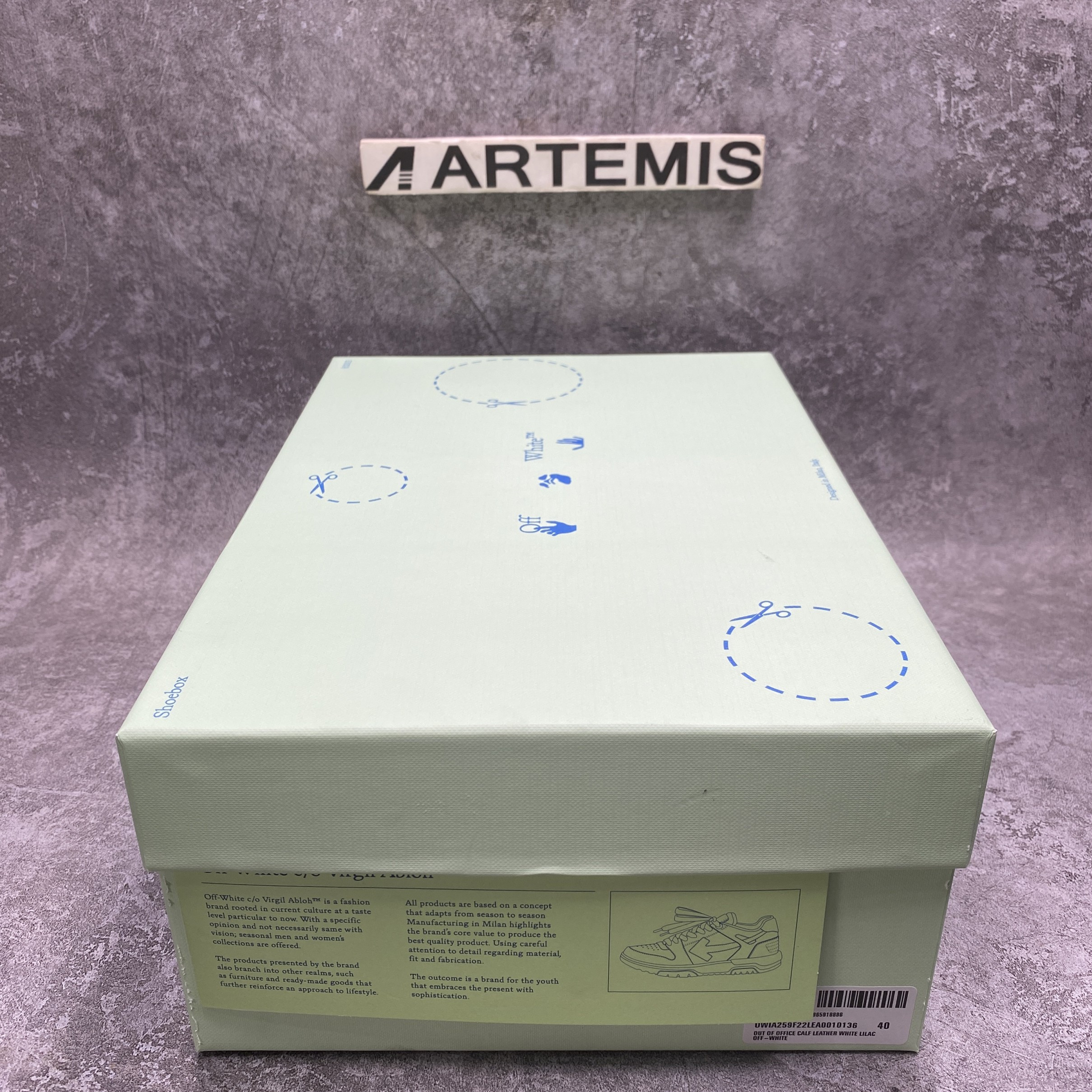 Off White Out Of Office Sneaker in White Lilac