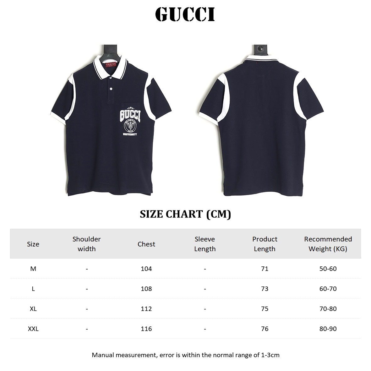G*u*i short-sleeved polo shirt