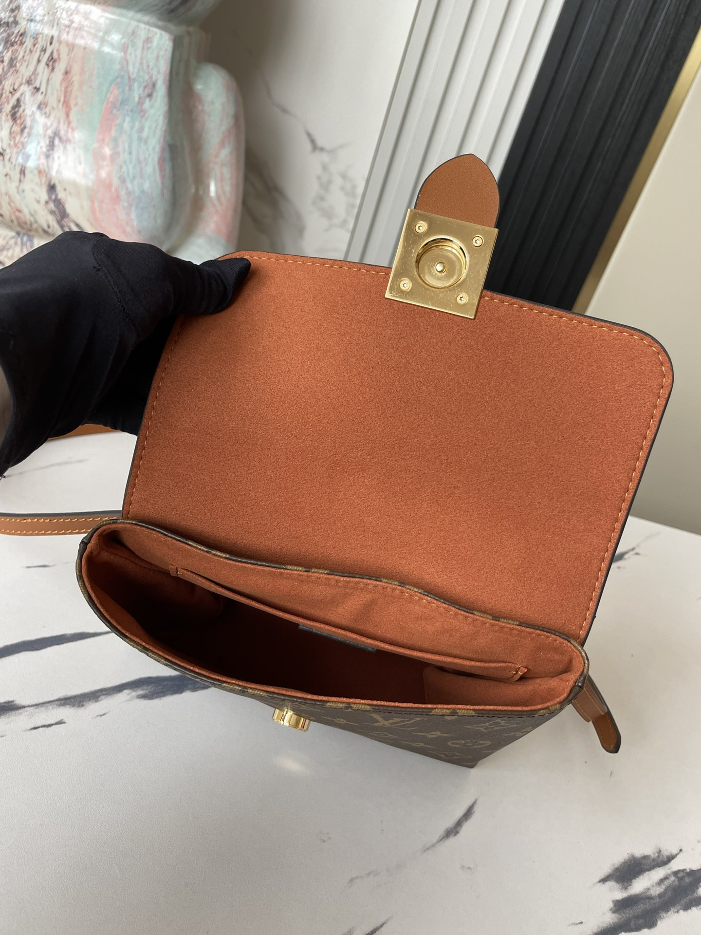 LV  M44654 Locky BB 7.9 x 6.3 x 3 inches