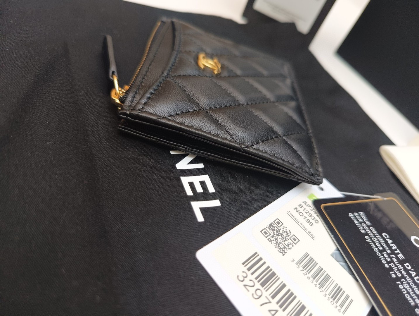 Ch*el card holder 9x11.5cm