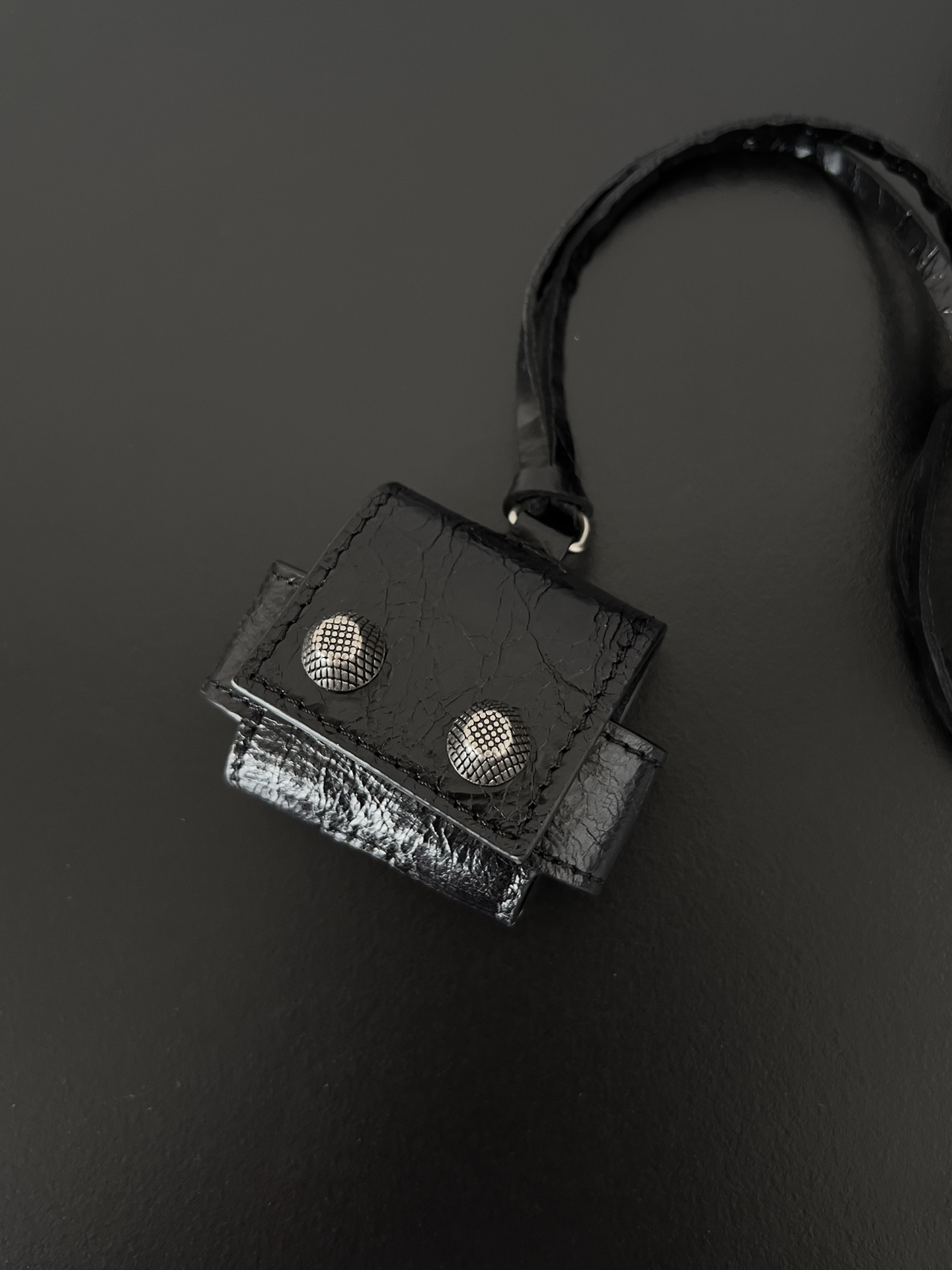 Ba*len*cia*ga le cagole mini flap bag in black 20 x 14 x 5 cm