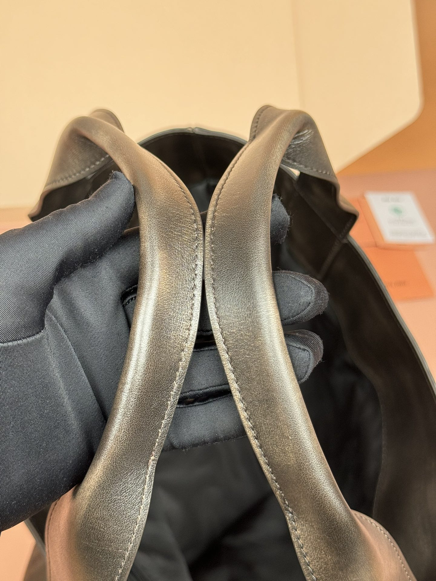 Miu Miu Leather Hobo Bag 39x38.5x11cm